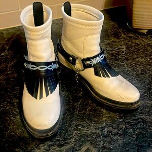 Vintage white Harley Davidson boots
